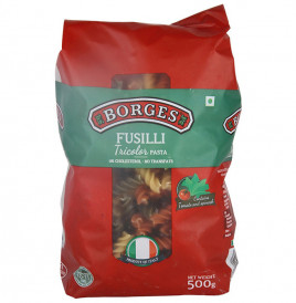 Borges Fusilli Tricolor Pasta   Pack  500 grams